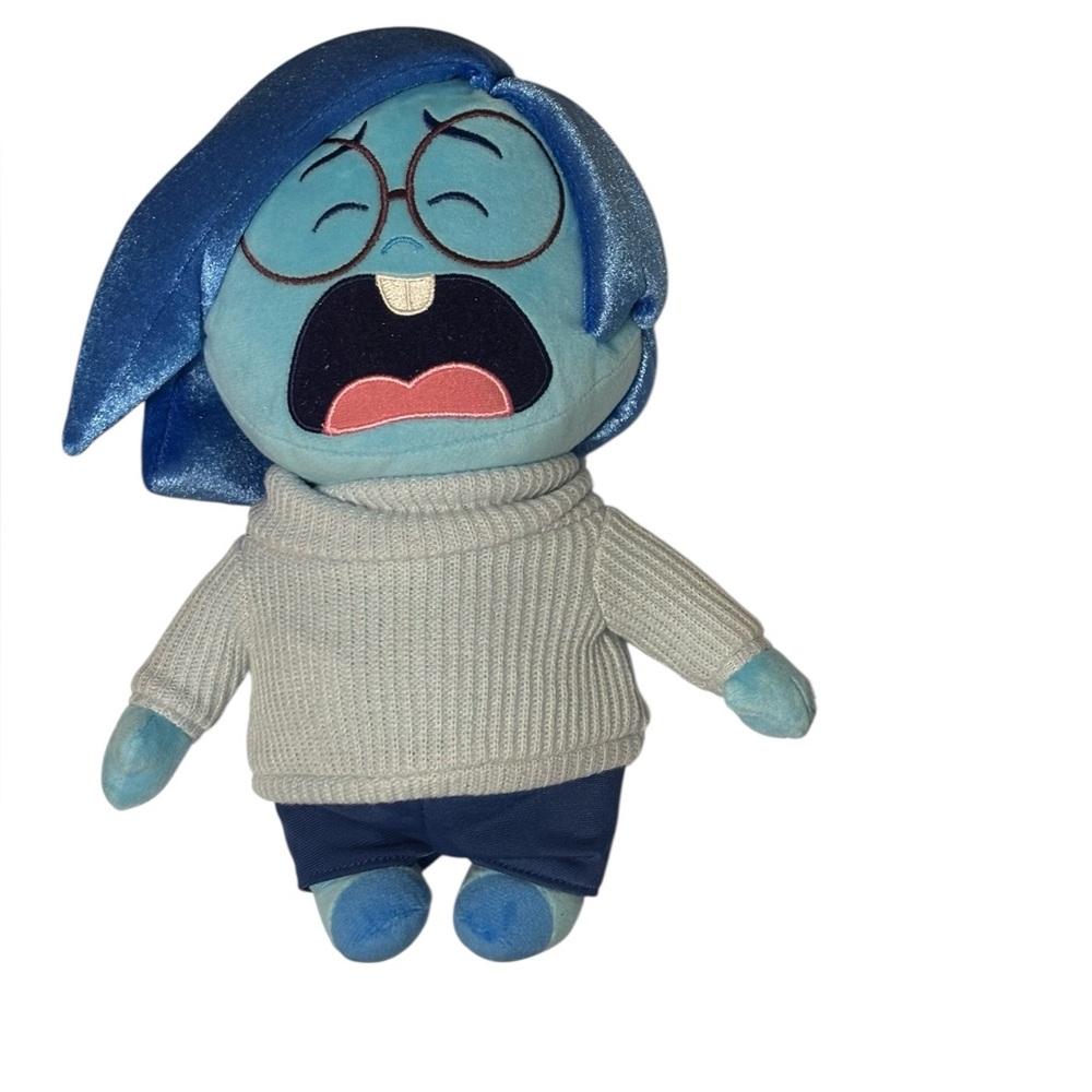 Disney Blue Sadness Plush Toy from Inside Out 2 Movie NWT